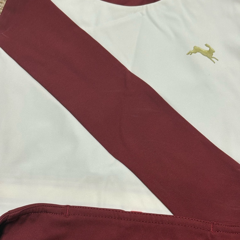 Tracksmith Allston  Maroon and White Athletic set - Picture 2 of 2
